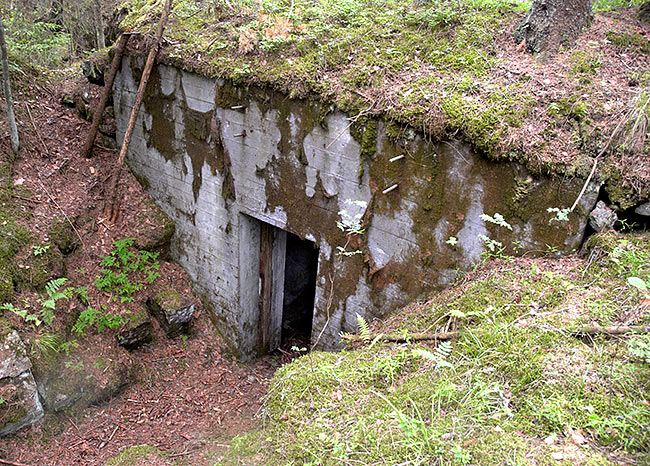 Entrance to the bunker